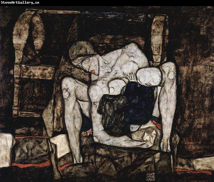Egon Schiele Blind Mother, or The Mother